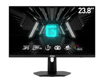Монитор MSI G244F E2 Esports Gaming Monitor, 23.8", 1ms, 180Hz Rapid IPS, 1920x1080, Adaptive-Sync, Night Vision, Anti-Flicker, Less Blue Light Pro, Console Mode, 300nits AG, 16.7M, 1000:1, DP(1.2a), 2xHDMI(2.0b), Earphone out, Tilt, VESA 75, Black, 4.2kg