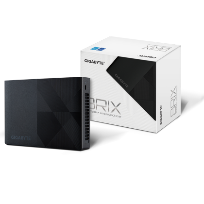 Настолен компютър Gigabyte Brix Intel Processor N200, 1 x SO-DIMM DDR4, 1 x M.2 SSD + WiFi 6