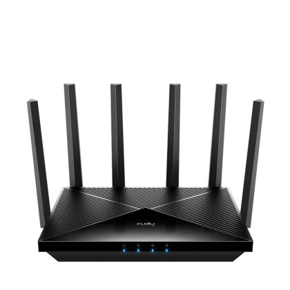 Безжичен рутер Cudy WR11000, BE11000 Tri Band Wi-Fi 7, 4x2.5Gbps порт, 6x5dBi антени