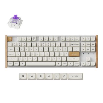 Геймърска Механична клавиатура Keychron K8 HE Magnetic Switch - White Special Edition