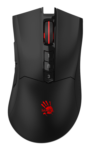 A4tech Bloody R90 Plus Stone black Геймърска безжична оптична мишка