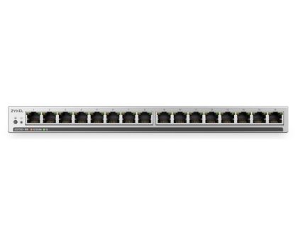 Комутатор ZyXEL GS1100-16ES  Slimline Unmanaged + 16 port Gigabit - Unmanaged + Switch
