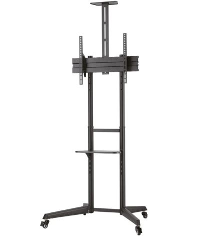 Стойка Neomounts Mobile Floor Stand incl. AV- and cam shelf (height adjustable: 128.5-145 cm)