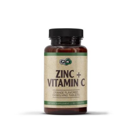 Pure Nutrition Zinc + Vitamin C Orange Flavored 60 Dissolving Tablets