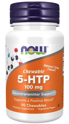 Now Foods NOW 5 HTP 100 мг 90 Chewable Lozenges