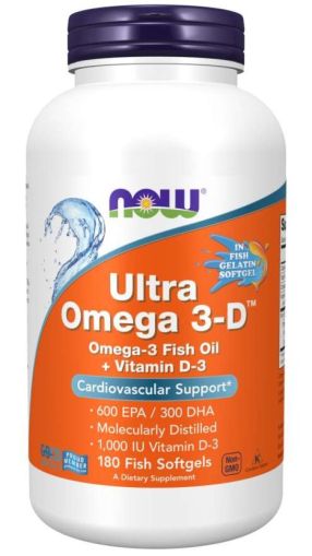 Now Foods NOW Ultra Omega 3 D 180 Дражета