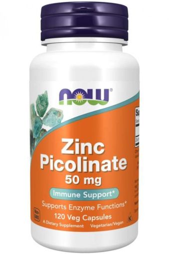 Now Foods NOW Zinc Picolinate 50 мг 120 Капсули