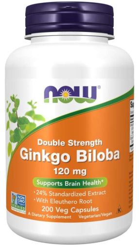 Now Foods NOW Ginkgo Biloba 120 мг 200 Капсули
