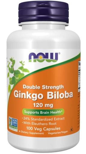 Now Foods NOW Ginkgo Biloba 120 мг 100 Капсули