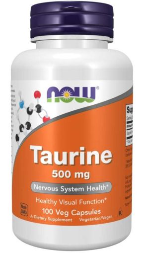Now Foods NOW Taurine 500 мг 100 Капсули
