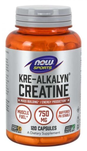 Now Foods NOW Sports Kre Alkalyn Creatine 750 мг 120 Капсули