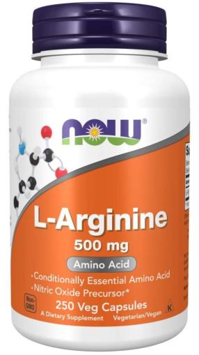 Now Foods NOW L Arginine 500 мг 250 Капсули