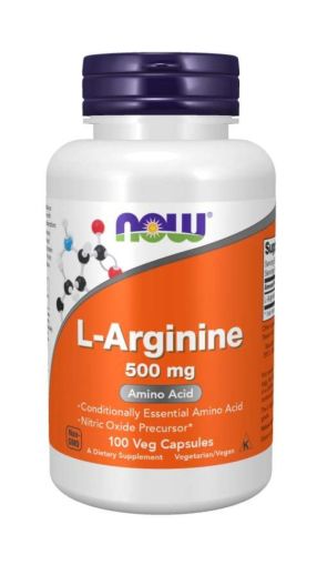 Now Foods NOW L Arginine 500 мг 100 Капсули