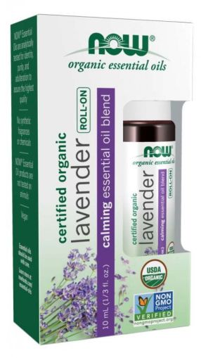 Now Foods NOW Био Лавандулово Масло Рол Он (roll On Organic Lavender) 10 мл