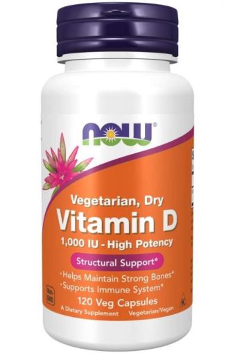 Now Foods NOW Vitamin D 1000 IU Vegetarian 120 Veg Capsules
