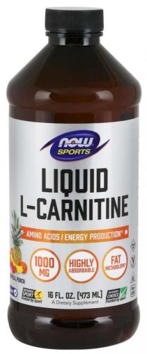 Now Foods NOW L Carnitine Liquid Tropical Punch 1000 мг (465 мл)