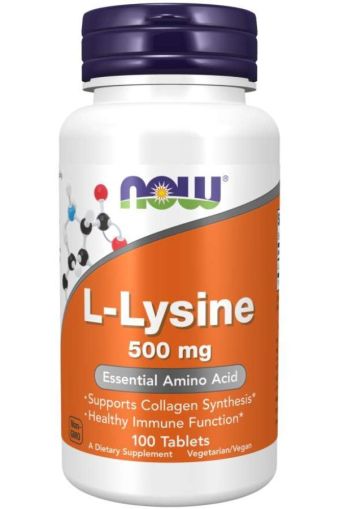 Now Foods NOW L Lysine 500 мг 100 Таблетки