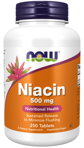 Now Foods NOW Витамин B 3 (niacin) 500 мг 250 Таблетки