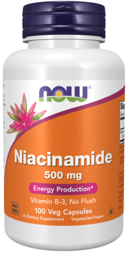 Now Foods NOW Niacinamide 500 мг 100 Капсули