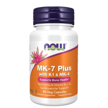 Now Foods NOW Vitamin MK7 Plus With K1 & MK 4 90 Veg Capsules