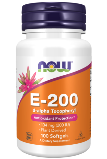 Now Foods NOW Витамин E 200 IU D Alpha Tocopherols 100 Дражета