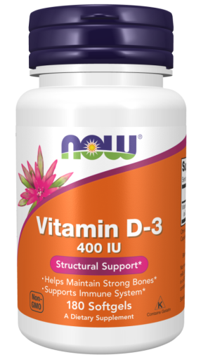 Now Foods NOW Витамин D 3 400 IU 180 Дражета