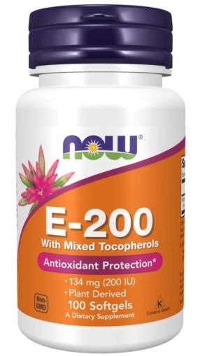 Now Foods NOW Витамин E 200 IU MT 100 Дражета