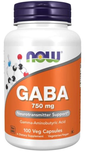 Now Foods NOW GABA 750 мг 100 Vcaps