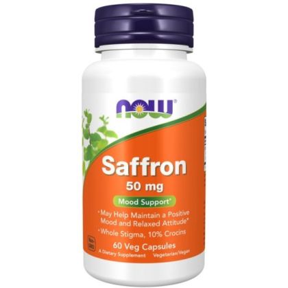 Now Foods NOW Saffron 50 мг 60 Веган Капсули