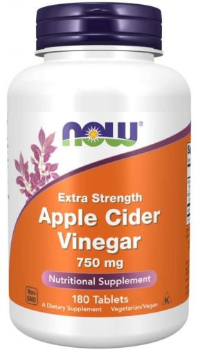 Now Foods NOW Apple Cider Vinegar 750 мг 180 Tablets