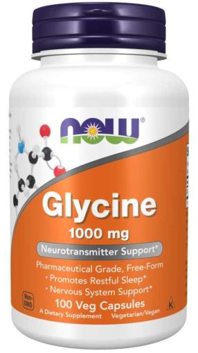 Now Foods NOW Glycine 1000 мг 100 Капсули