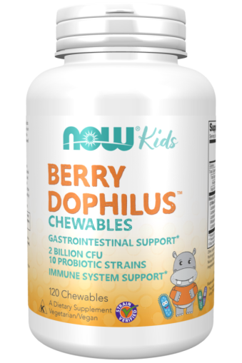 Now Foods NOW Berrydophilus 120 Дъвчащи Таблетки