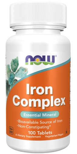 Now Foods NOW Iron Complex (комплекс Желязо) 100 Таблетки