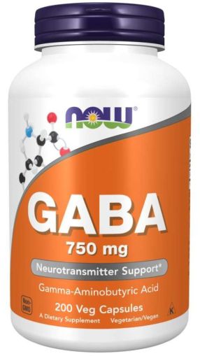Now Foods NOW GABA 750 мг 200 Vcaps