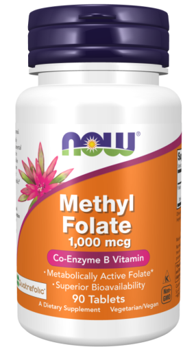Now Foods NOW Methyl Folate 1,000 мкг 90 Таблетки