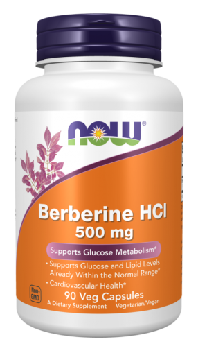 Now Foods NOW Berberine HCI 500 мг 90 Vegan Capsules