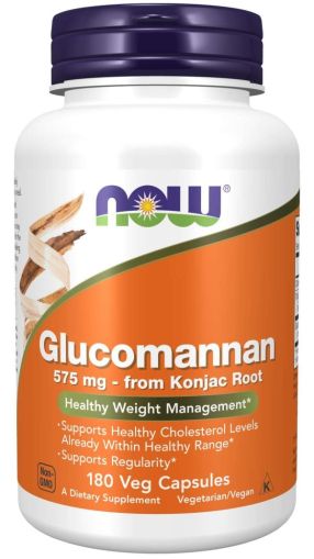 Now Foods NOW Glucomannan 575 мг 180 Caps