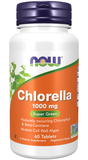 Now Foods NOW Chlorella 1000 мг 60 Таблетки