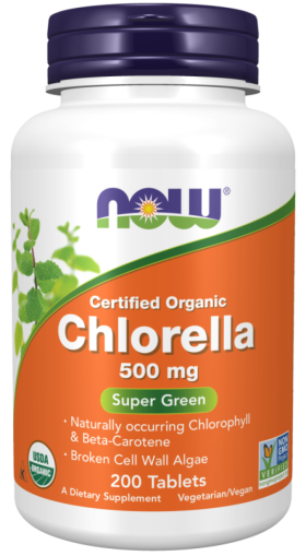 Now Foods NOW Chlorella 500 мг (organic) 200 Таблетки