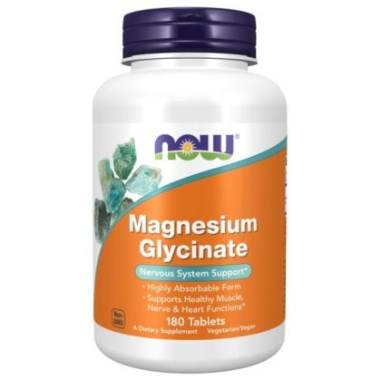 Now Foods NOW Magnesium Glycinate 180 Tablets