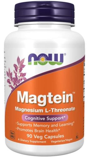Now Foods NOW Magtein 90 Капсули / Magnesium Threonate