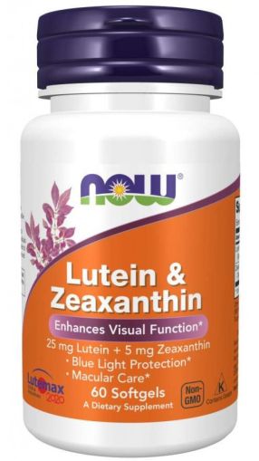 Now Foods NOW Lutein & Zeaxanthin 60 Дражета