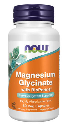 Now Foods NOW Magnesium Glycinate With Bioperine 60 Veg Капсули