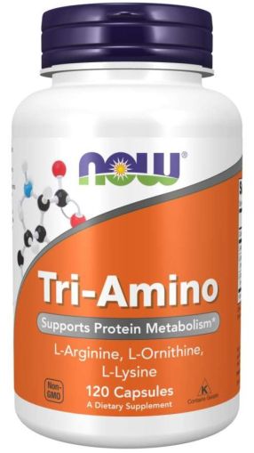 Now Foods NOW Tri Amino (arginine/ornitine/lysine) 120 Капсули