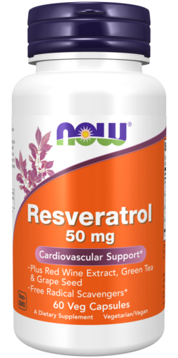 Now Foods NOW Natural Resveratrol 50 мг 60 Капсули