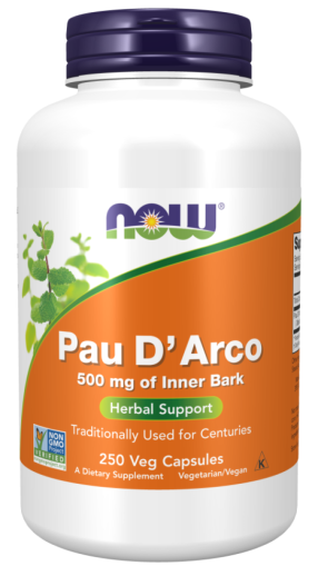Now Foods NOW Pau D Arco 500 мг 250 Капсули