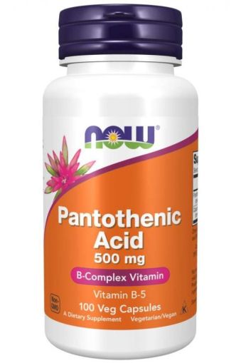 Now Foods NOW Витамин B 5 (pantothenic Acid) 500 мг 100 Капсули