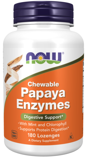 Now Foods NOW Papaya Enzymes 180 Дъвчащи Таблетки