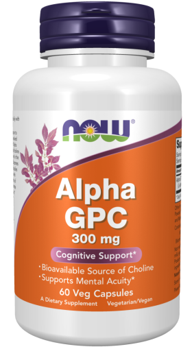Now Foods NOW Alpha GPC 300 мг 60 Капсули