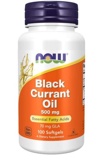 Now Foods Now Black Currant Oil 500 мг 100 Гел Капсули